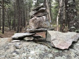 A cairn marks the spot